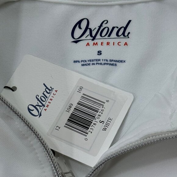 Oxford Golf Zip-Up Jacket White Womens Small - Picture 6 of 7